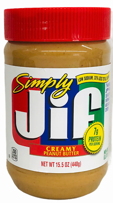 Simply JIF Creamy Peanut Butter (15.5 oz) - Papaya Express